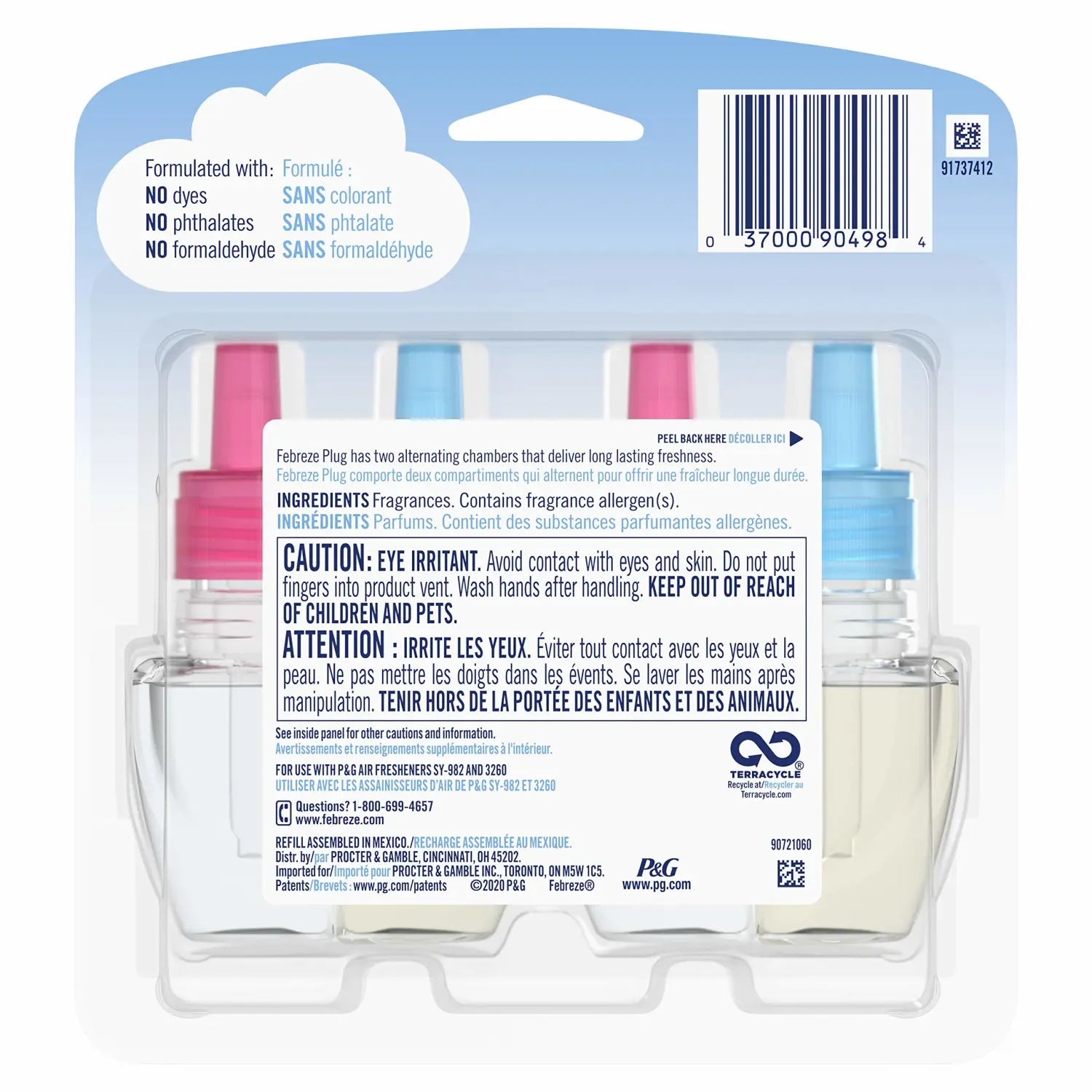Febreze NOTICEables Gain Island Fresh/Tropical Sunrise Scented Oil Refills, 0.87 fl oz, 2 count