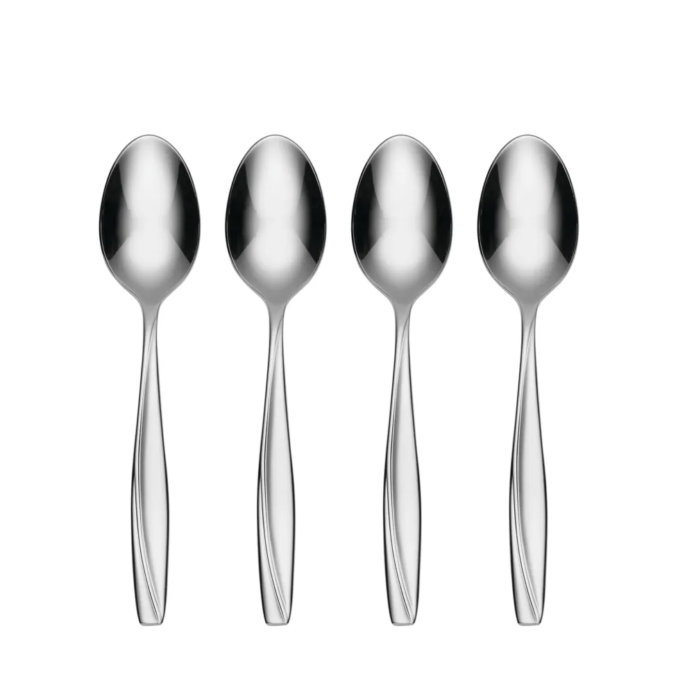 Oneida Camlynn Everyday Flatware Dinner Spoons 18/0 Stainless Steel, Set of 4, Silver