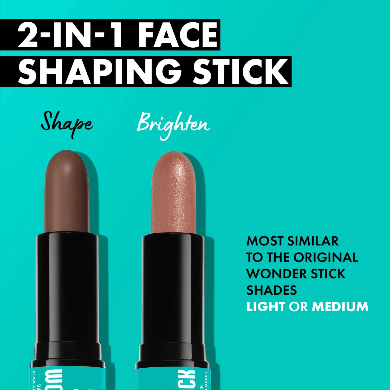 NYX PROFESSIONAL MAKEUP Wonder Stick, Face Shaping & Contouring Stick - Light Medium
