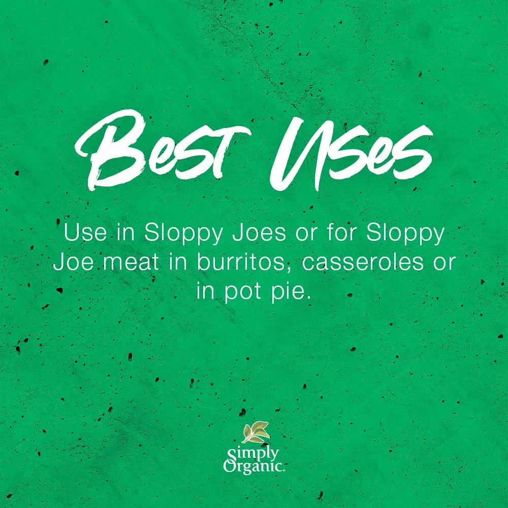 Simply Organic Sloppy Joe, Certified Organic, Gluten-Free | 1.41 oz
