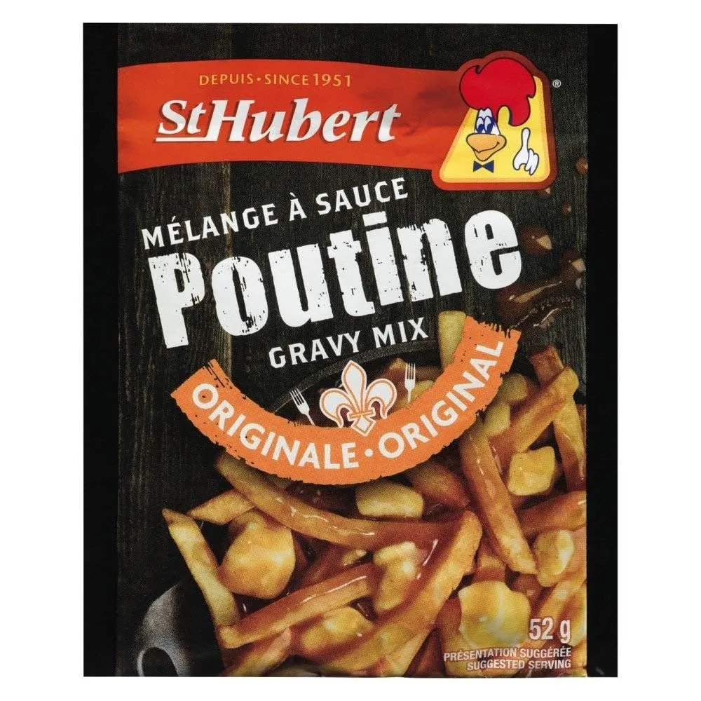 St Hubert, Poutine Gravy Mix, 52g/1.8 oz., (6pk) (Imported from Canada)