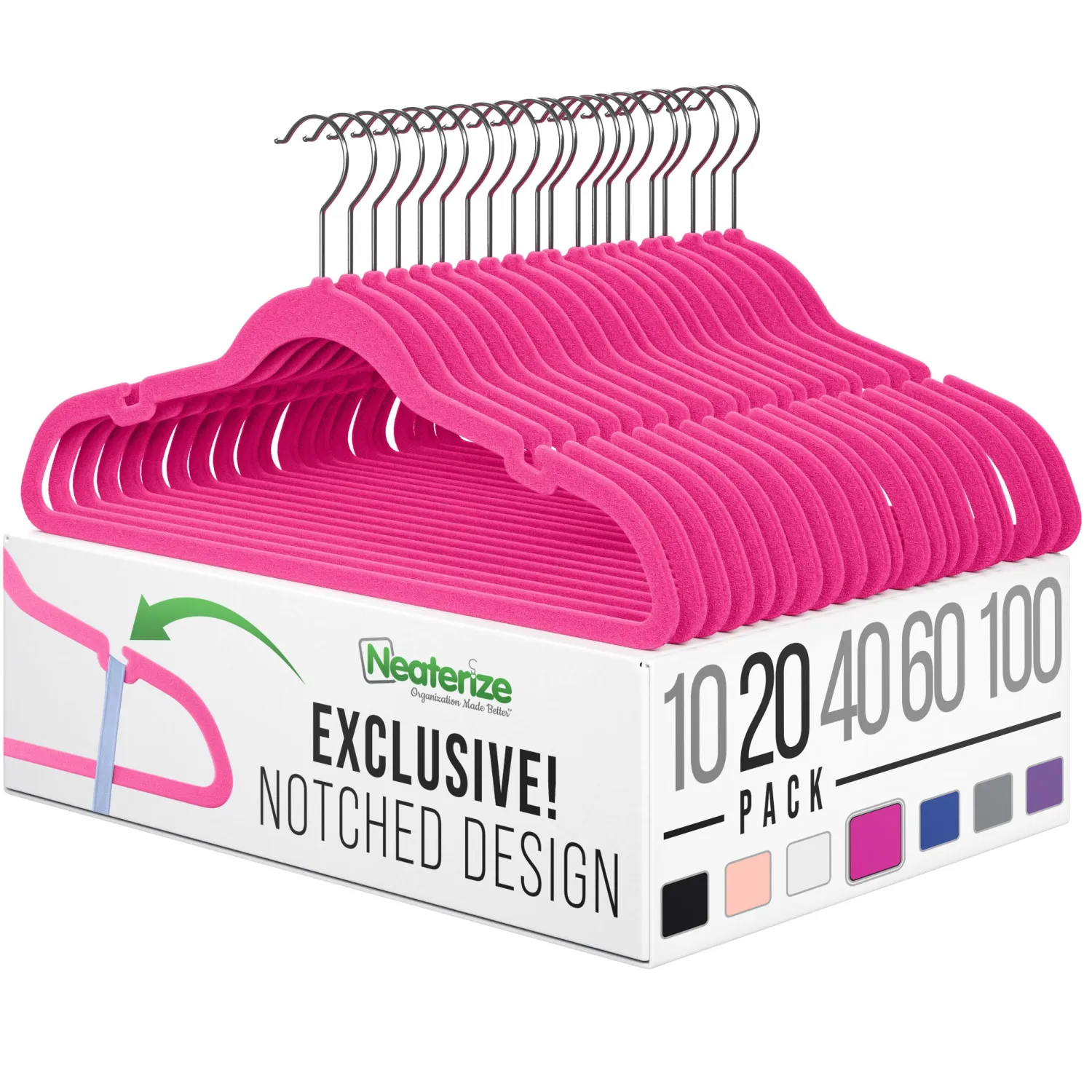 Velvet Hangers 20 Pack Pink – Heavy Duty Velvet Clothes Hangers - Non Slip Felt Coat and Suit Hangers for Closet - Lightweight Thin Space Saving Ganchos para Colgar Ropa