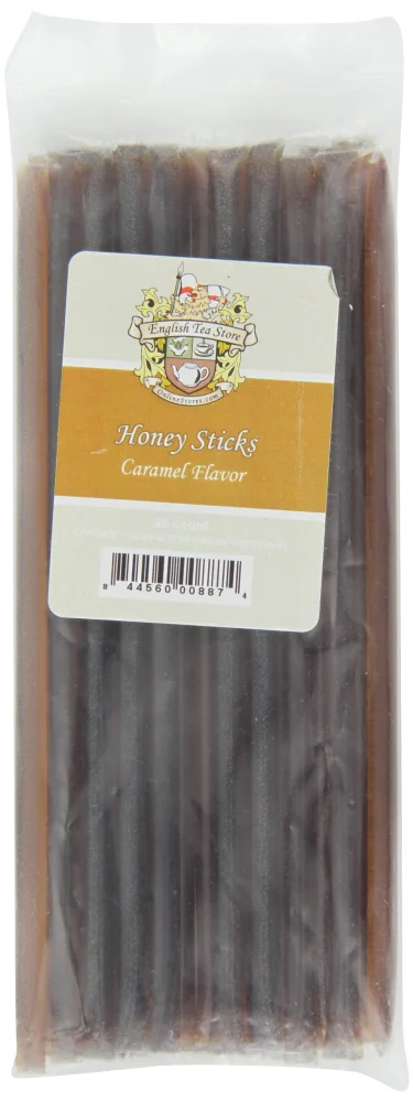 English Tea Store Honey Sticks, Caramel, 20 Count