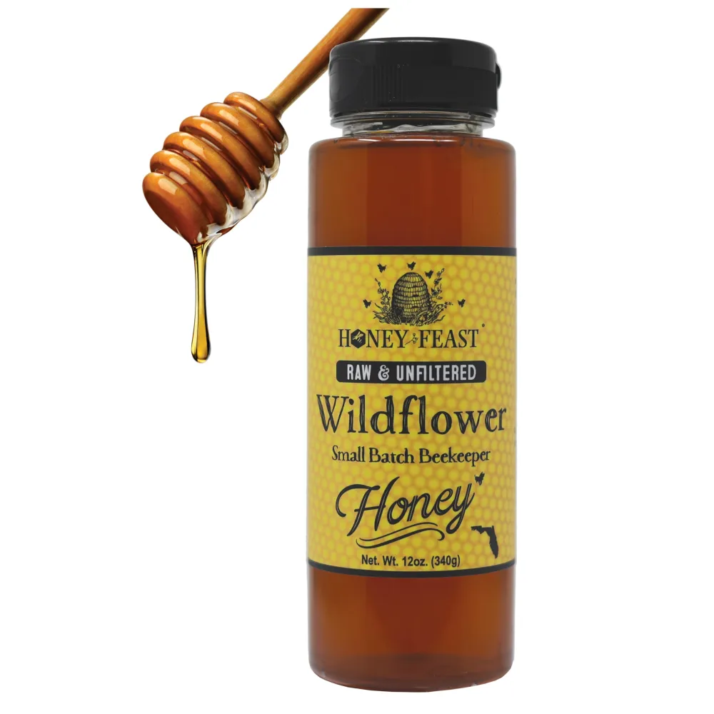 Honey Feast, Honey Wild Flower, 12 Ounce