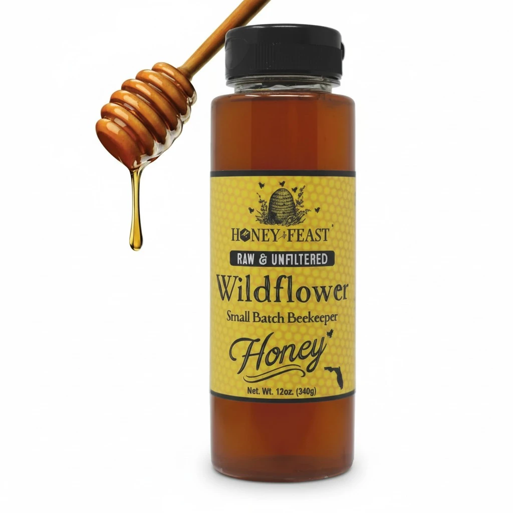 Honey Feast, Honey Wild Flower, 12 Ounce
