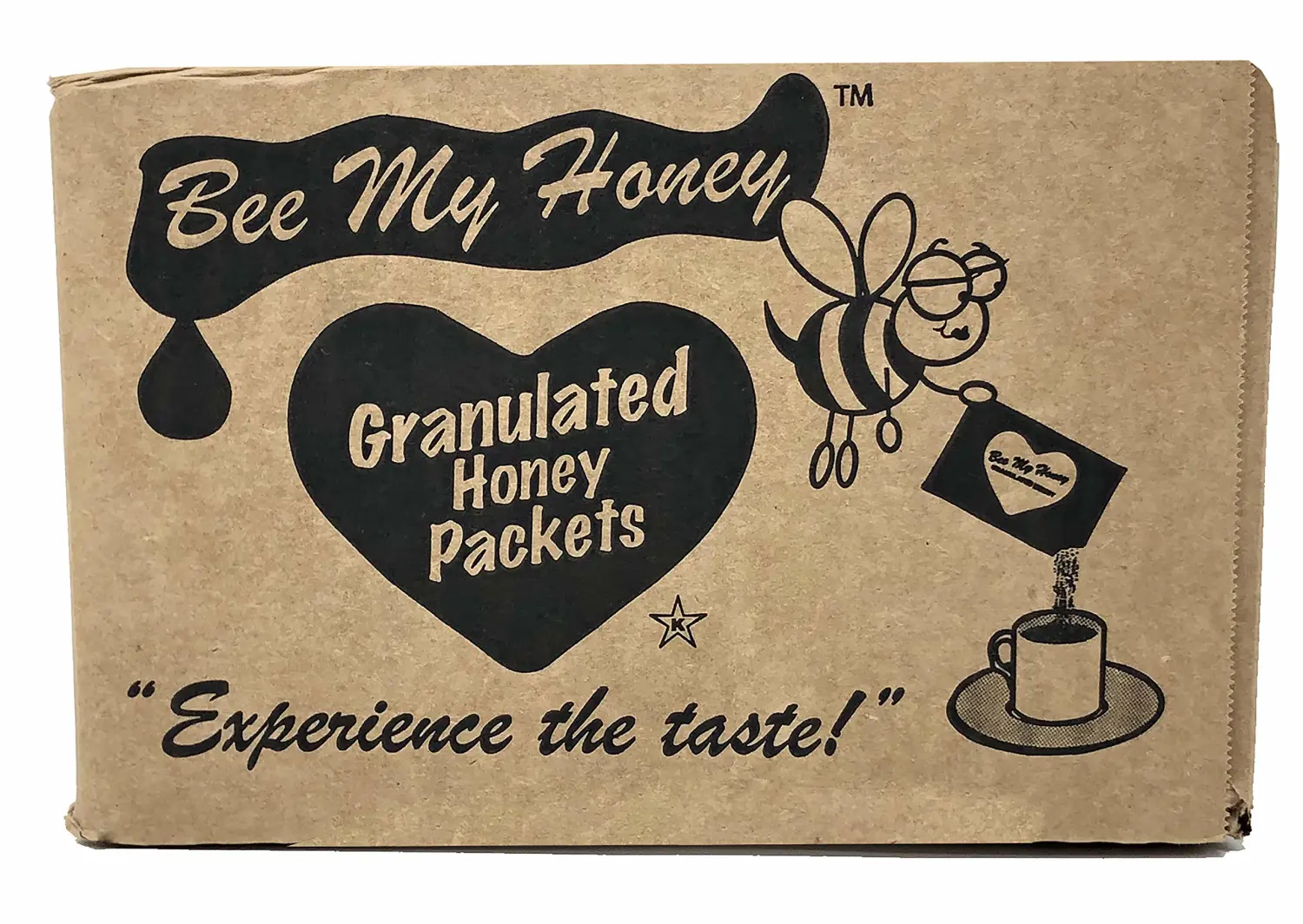 Bee My Honey Pure Granulated Honey Packets 300 Individual Packets