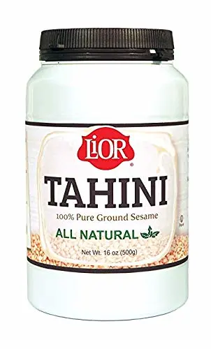 Tahini, All Natural 100% Pure Ground Sesame, 16 Ounce Jar