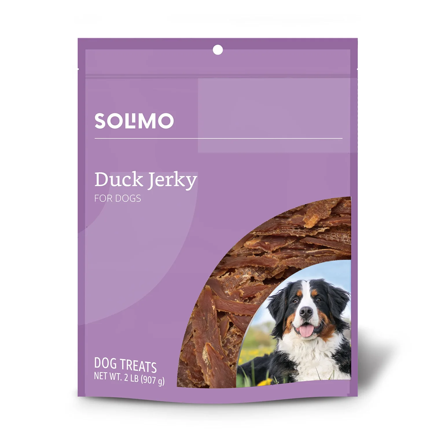 Amazon Brand - Solimo Duck Jerky Dog Treats, 2 Pound (Pack of 1)