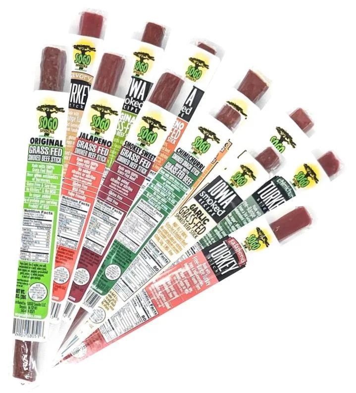 12 Flavor Variety Meat Sticks. No Added Nitrates, Gluten, Soy, MSG, Dairy, Nuts. 8 Grass-fed Beef Flavors, 3 Free-range Turkey Flavors & 1 Natural Pork Flavor (2 of Each, 24-cnt, 1-oz Stick)