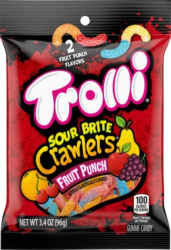 Trolli Sour Brite Crawlers Fruit Punch 3.4oz