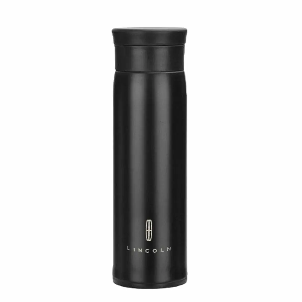 Westion 18oz Car Logo Travel Mugs & Tumblers Vacuum Insulated Stainless Steel Thermal Bottle Fashion Sport Thermal Cup for Hot or Cold Drink Coffee Or Tea (fit lincoln)