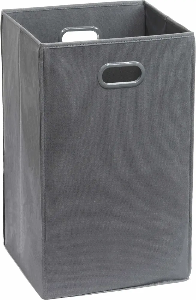 Simple Houseware Foldable Closet Laundry Hamper Basket, Dark Grey