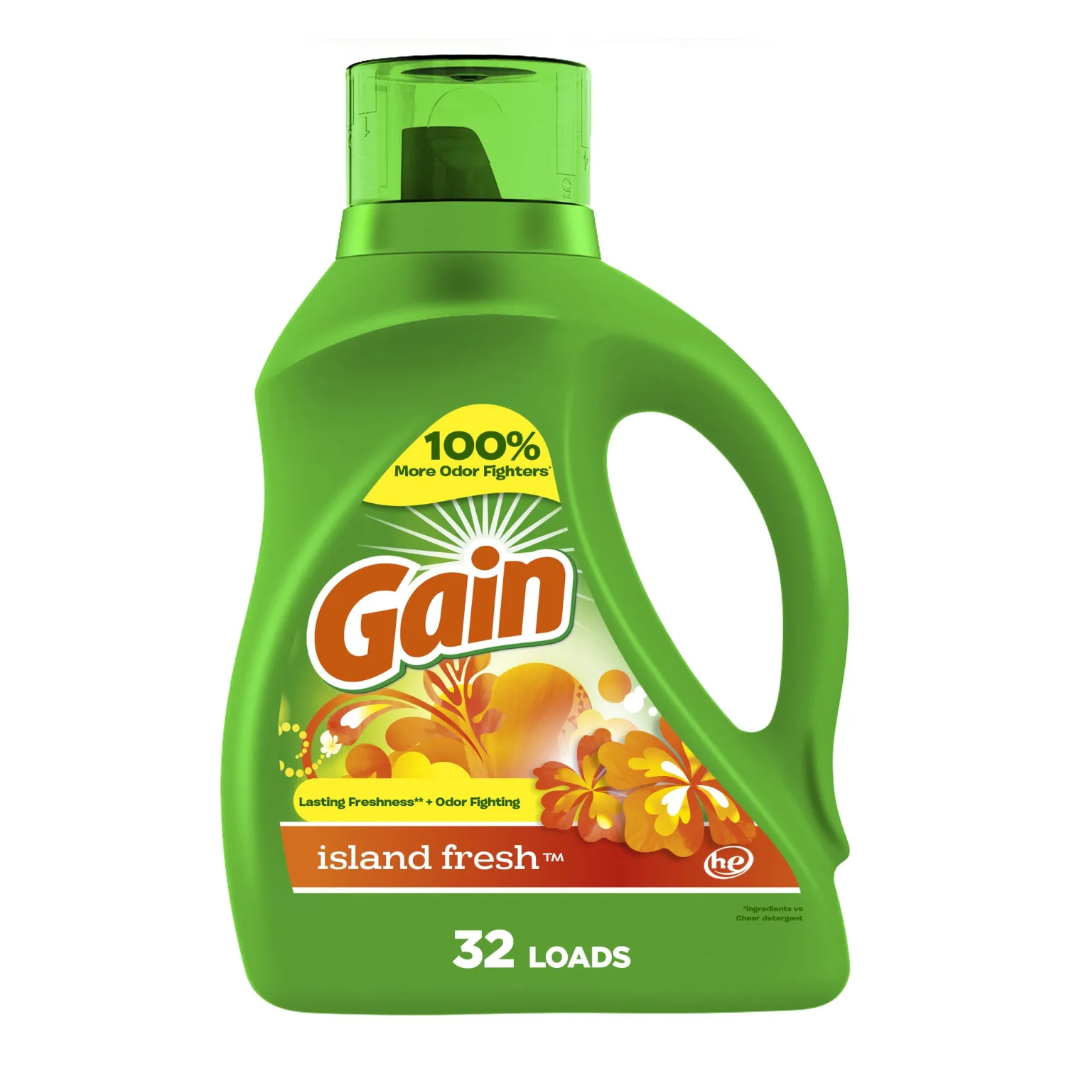 Gain Island Fresh 46 FL oz (1.36L) Liquid Detergent