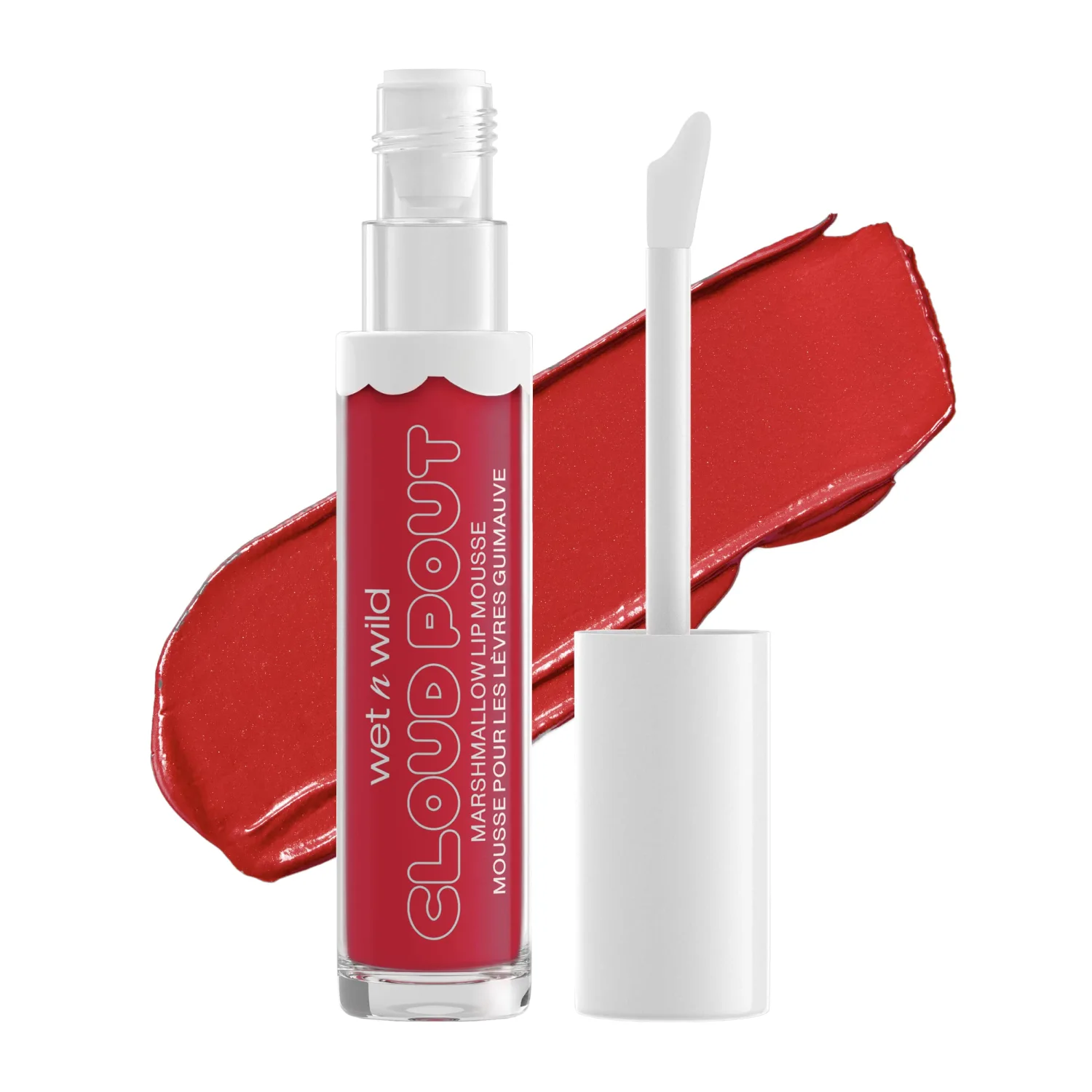 wet n wild Cloud Pout Marshmallow Matte Liquid Lipstick Mousse Hot Pink Don't Sugarcoat It