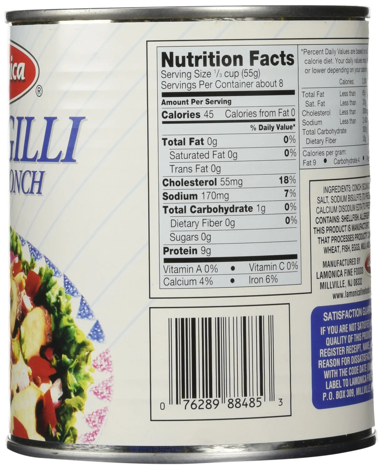 Lamonica Fine Foods Scungilli, Sliced Conch, 29-Ounce