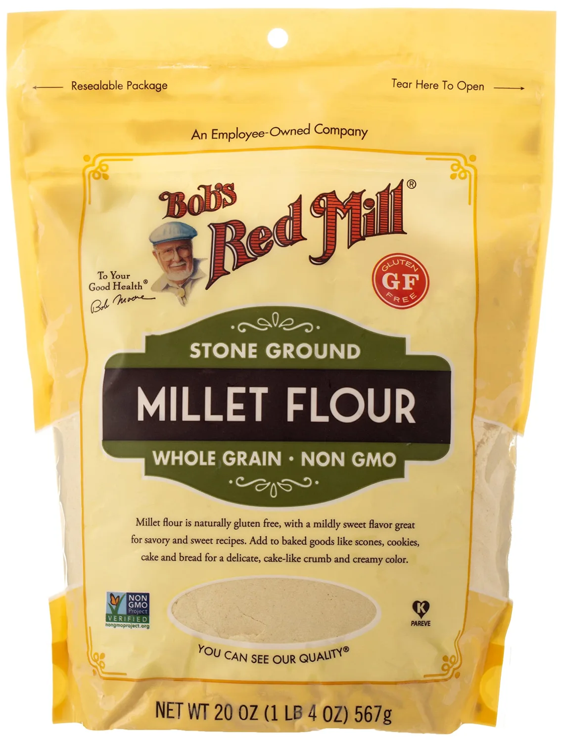 Bob's Red Mill Millet Flour, 20-ounce (Pack of 1)
