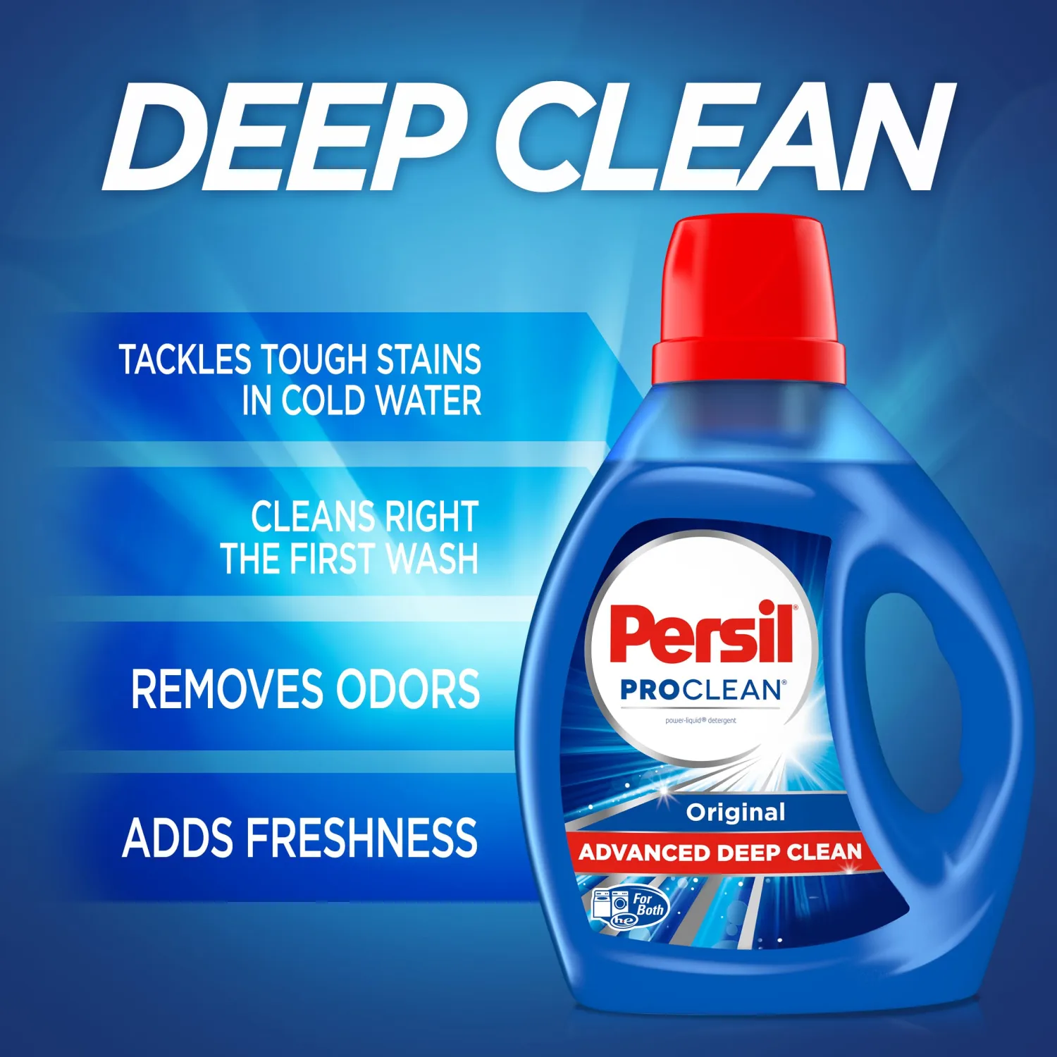 Persil Original Everyday Clean Liquid Laundry Detergent, 100 Fluid Ounces, 64 Loads