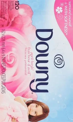 Downy April Fresh Fabric Softener Dryer Sheets, 120 Count