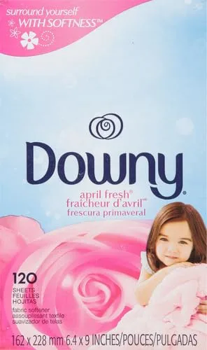 Downy April Fresh Fabric Softener Dryer Sheets, 120 Count