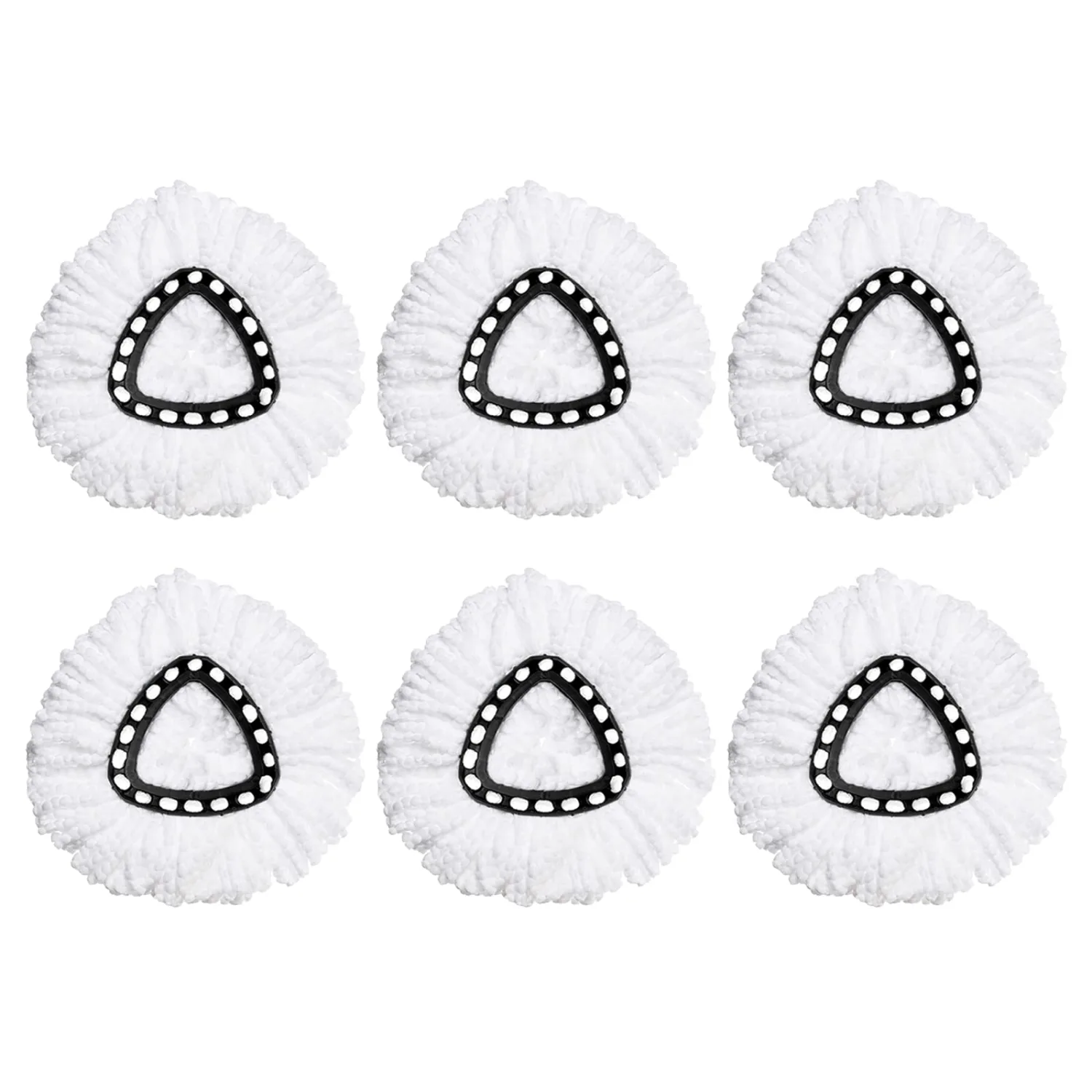 6 Pack Mop Replacement Heads for O-Ceda EasyWrin Spin Mop, Microfiber Spin Mop Refills, Easy Cleaning Mop Head Replacement