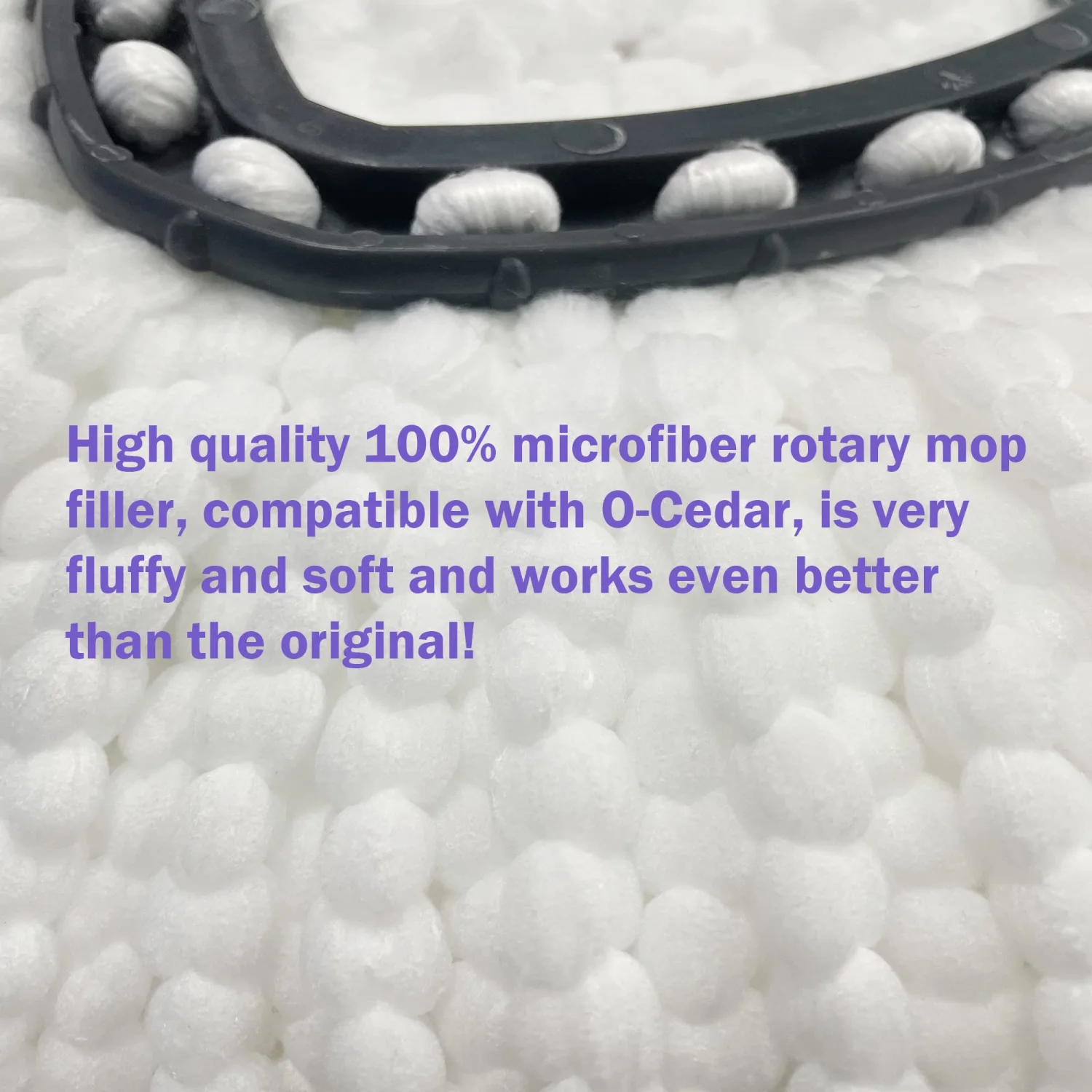 6 Pack Mop Replacement Heads for O-Ceda EasyWrin Spin Mop, Microfiber Spin Mop Refills, Easy Cleaning Mop Head Replacement
