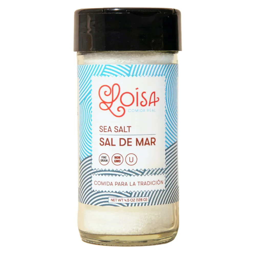 Loisa Sea Salt Seasoning, Non-GMO, No-MSG, No Preservatives, No Artificial Coloring, No Artificial Flavors, 2.3oz, Pack of 1 (Sea Salt 4.5oz)