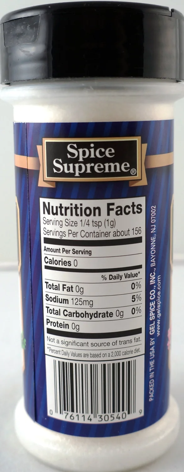 Spice Supreme M.S.G Monosodium Glutamate Seasoning 5.5 oz. (Single)