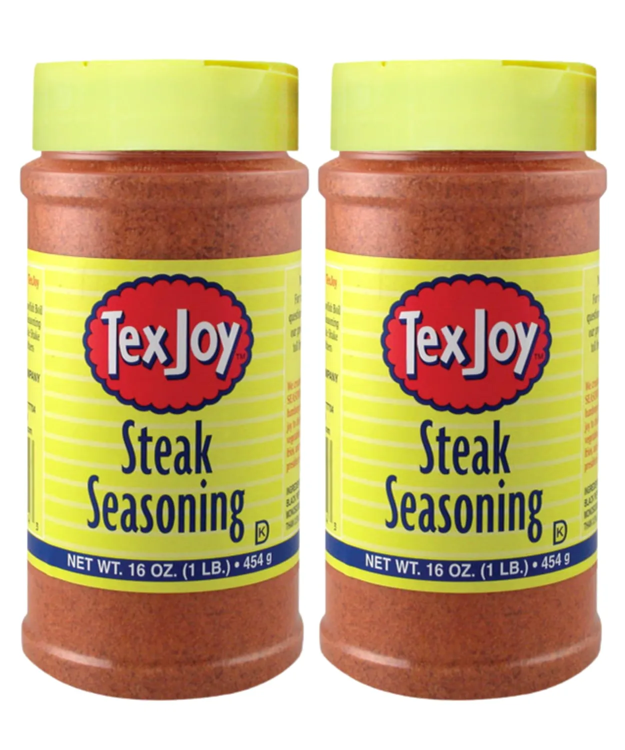 Texjoy Original Steak Seasoning 16 Oz (Pack of 2)