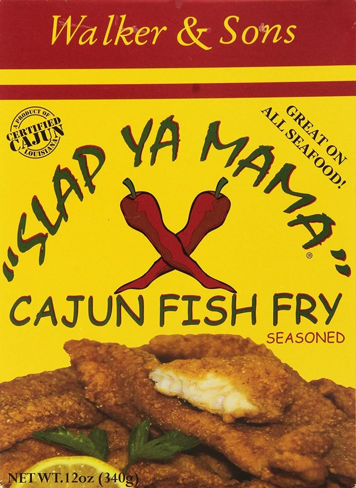 Slap Ya Mama Louisiana Style Cajun Fish Fry, No MSG and Kosher, 12 Ounce Box, Pack of 3