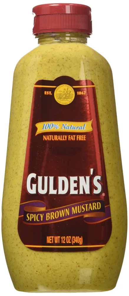 Gulden's, Spicy Brown Mustard, 12oz Bottle (Pack of 2)