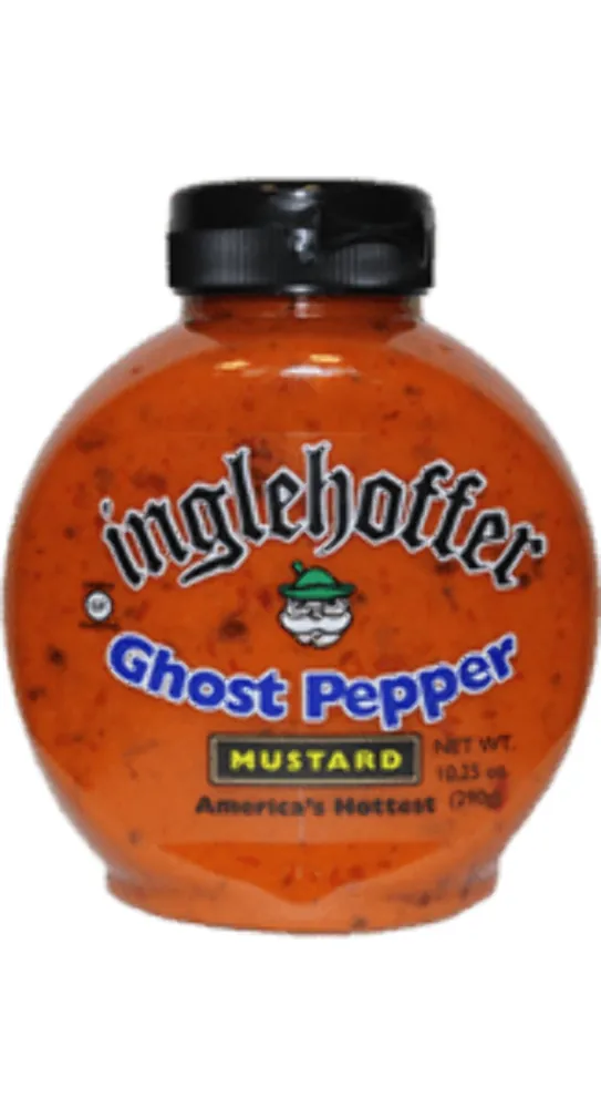 Inglehoffer Ghost Pepper Mustard, 10.25 Oz Squeeze Bottle