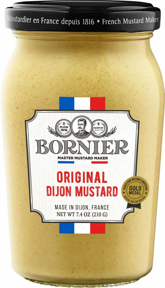 BORNIER Original Dijon Mustard, 7.4 Ounce