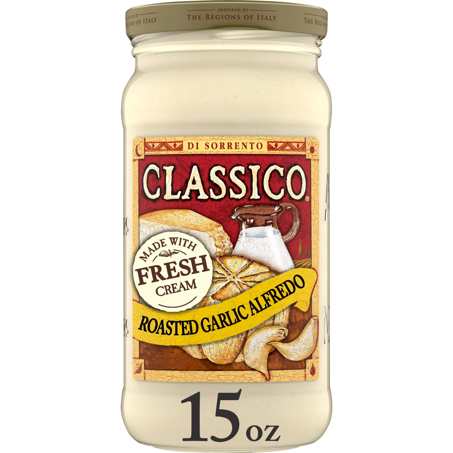 Classico Roasted Garlic Alfredo Pasta Sauce (15 oz Jar)
