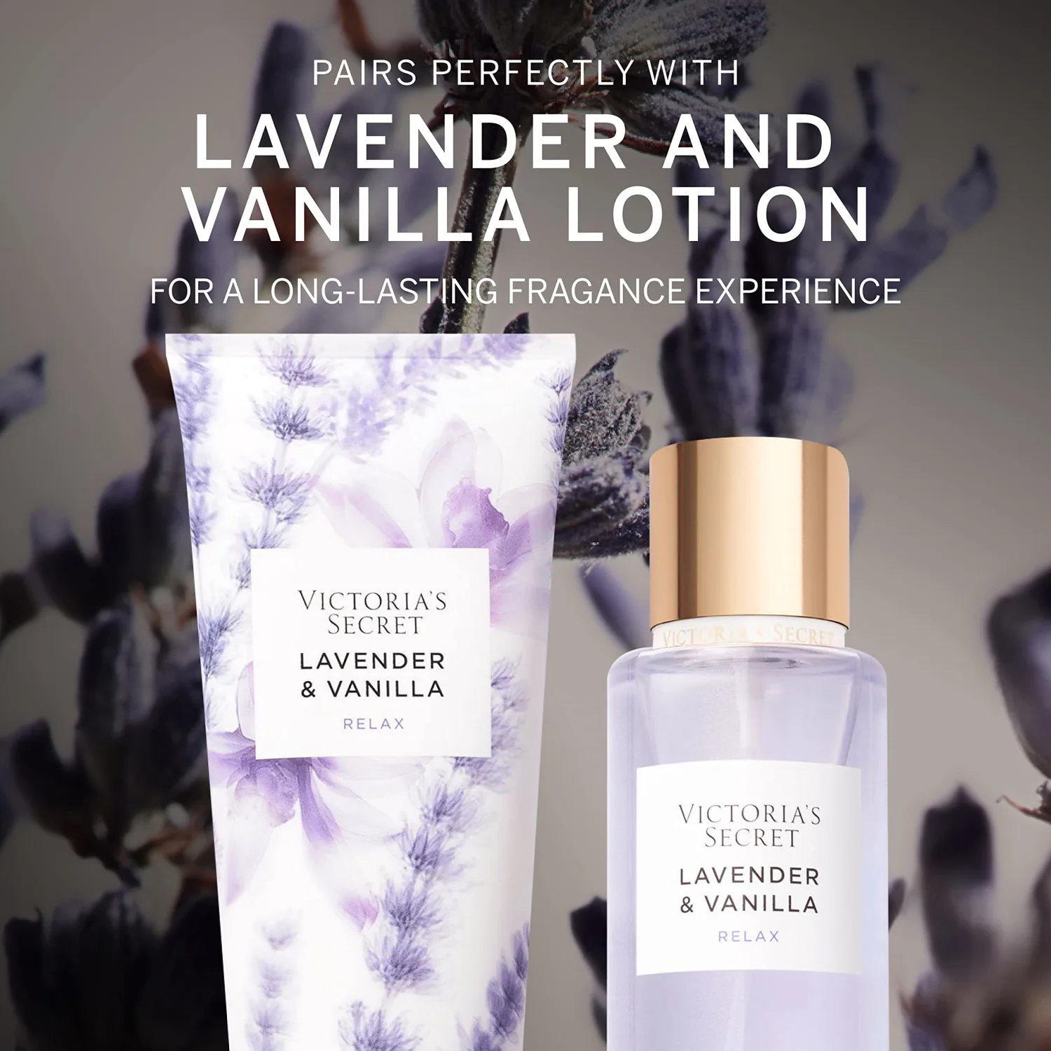 Victoria's Secret Natural Beauty Lavender & Vanilla 8.4oz Mist