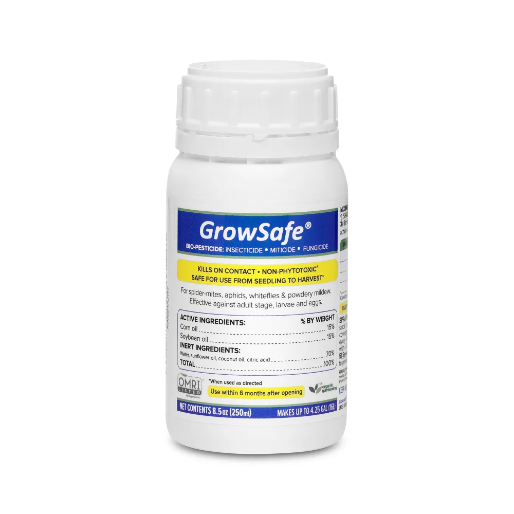 GrowSafe Bio-Pesticide, Organic and Natural Miticide, Fungicide and Insecticide (8.5 fl.oz)