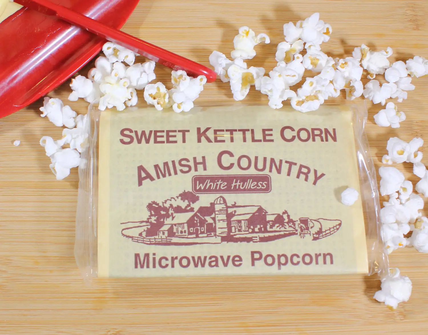 Amish Country Popcorn | Old Fashioned Microwave Popcorn | Non-GMO, Gluten Free, Microwaveable and Kosher (Sweet Kettle Corn, 3 Pack)
