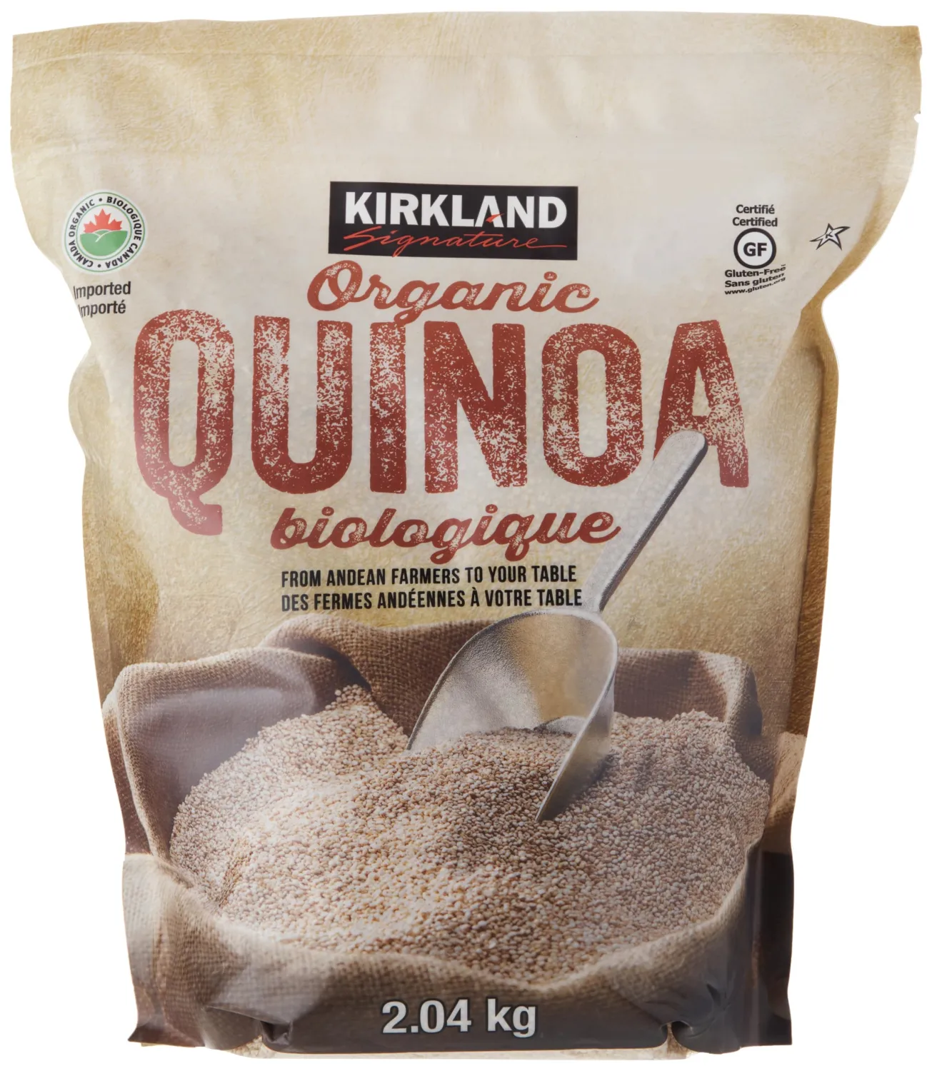 Kirkland Signature Organic Gluten-Free Quinoa from Andean 4.5 pounds