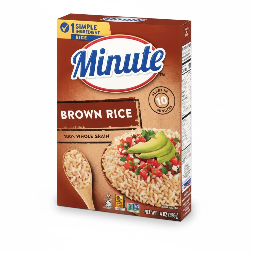 Minute Brown Rice, Instant Brown Rice for Quick Meals, 14-Ounce Box