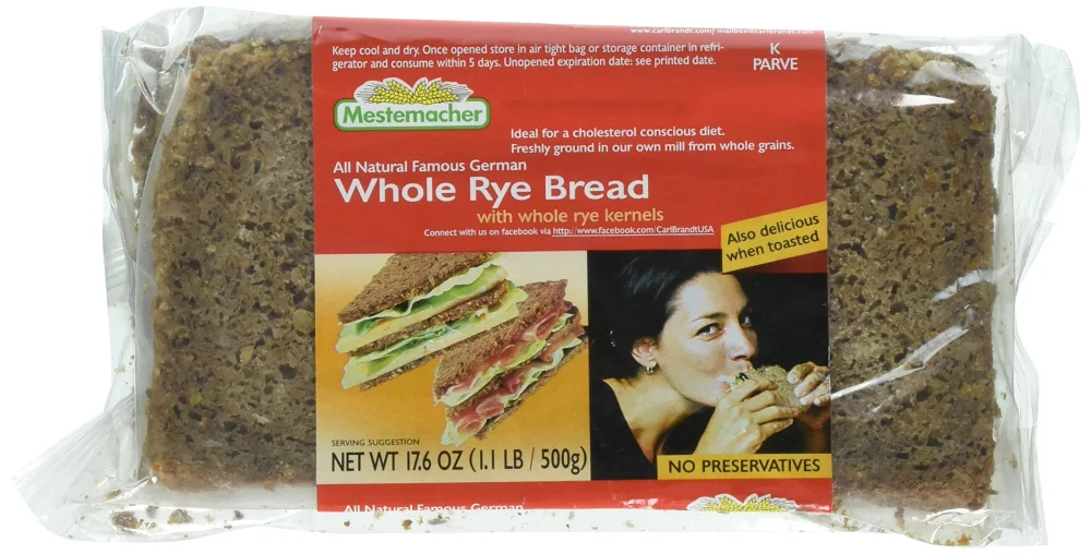 Mestemacher Rye Whole Bread, 17.6 Ounce - 1 each.