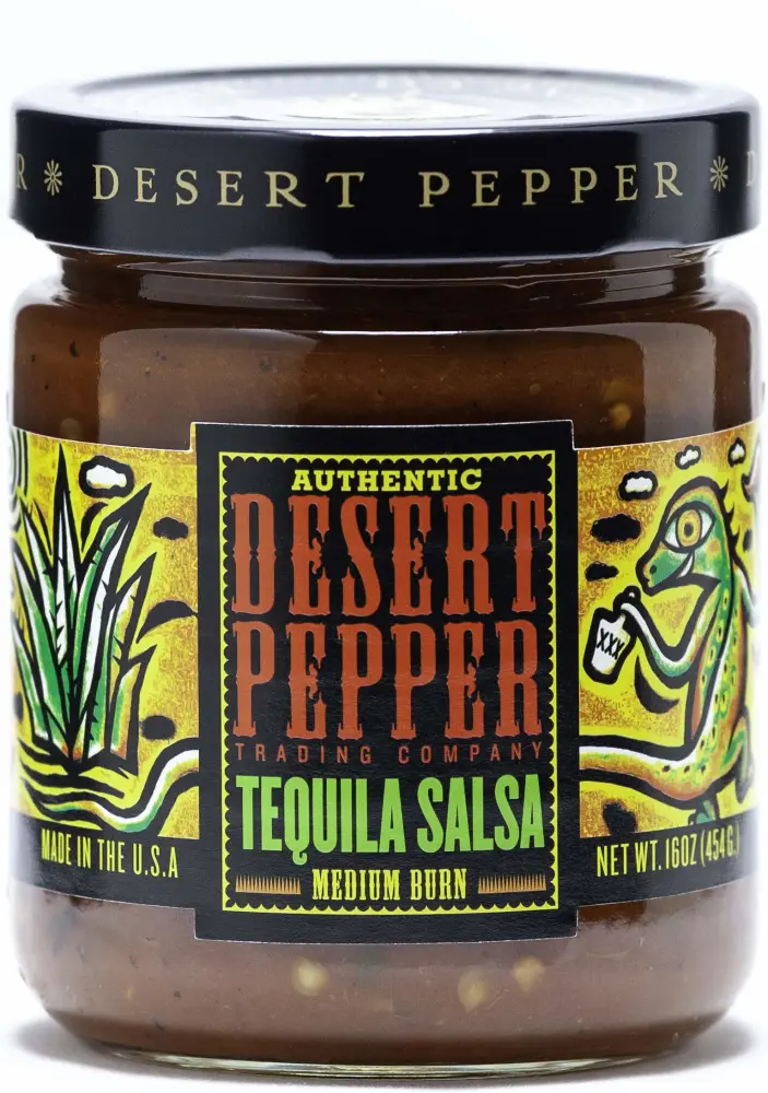 Desert Pepper Tequila Salsa, Medium Burn, 16-Ounce (1 Pack)