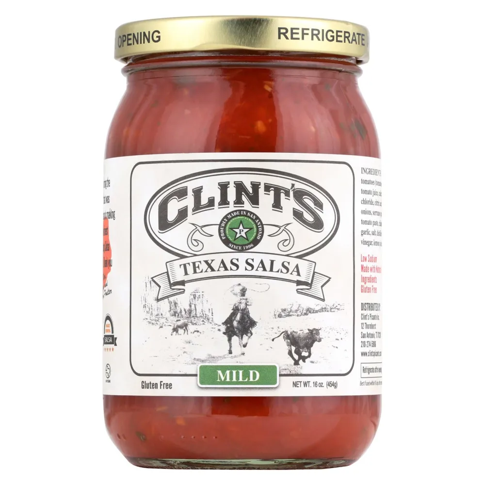 Clints Mild Texas Salsa, 1 Pound (Pack of 6)