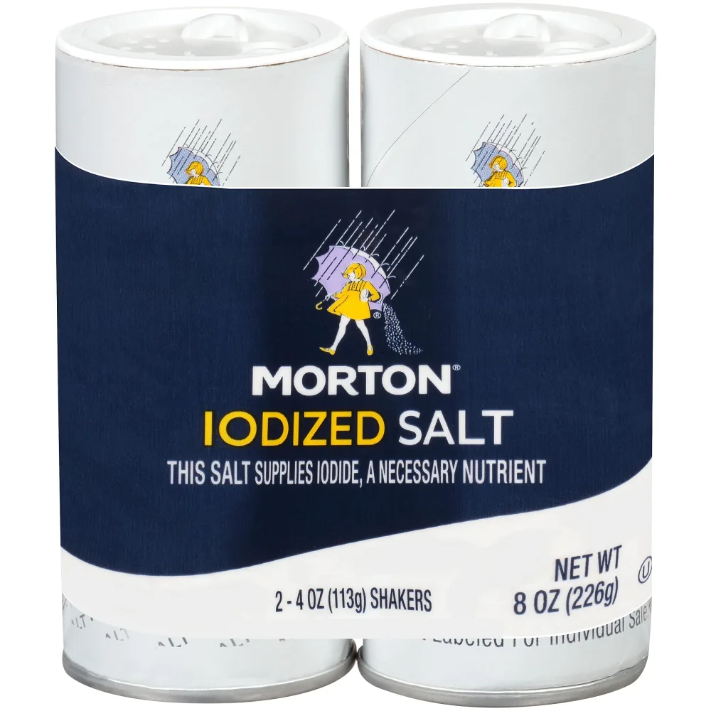 Morton Iodized Salt Shakers - 2 CT - 10 pack