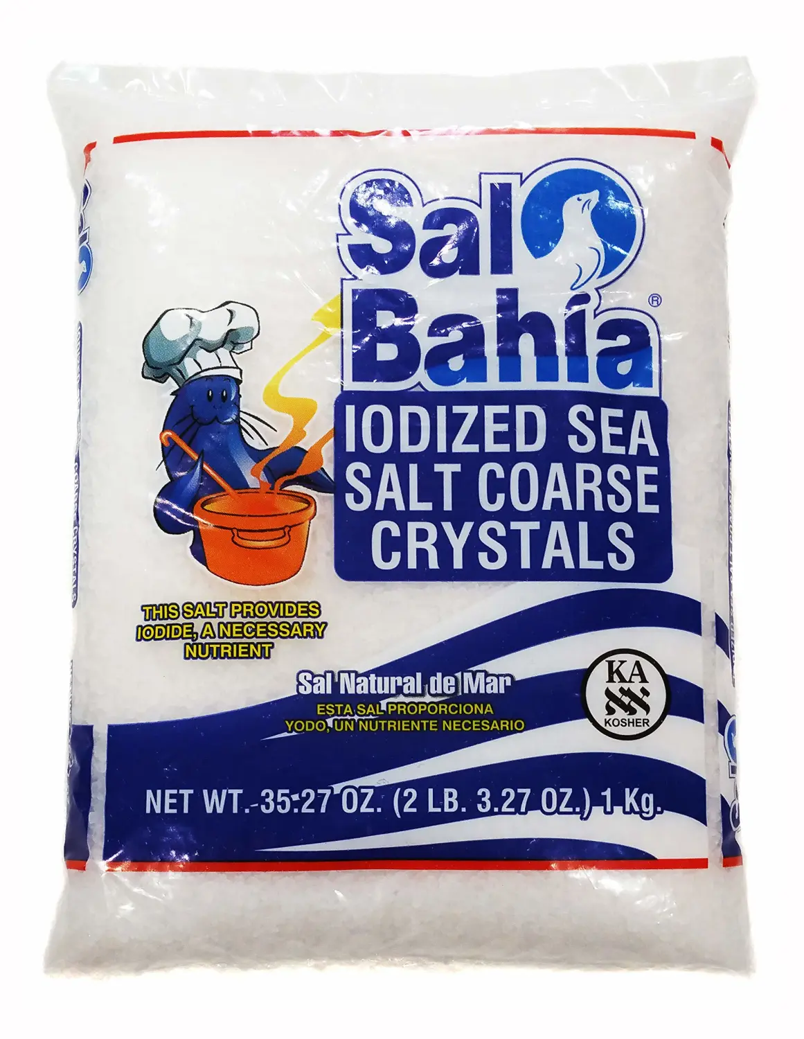 Sal Bahia Iodized Sea Salt Coarse Crystals 35.27oz