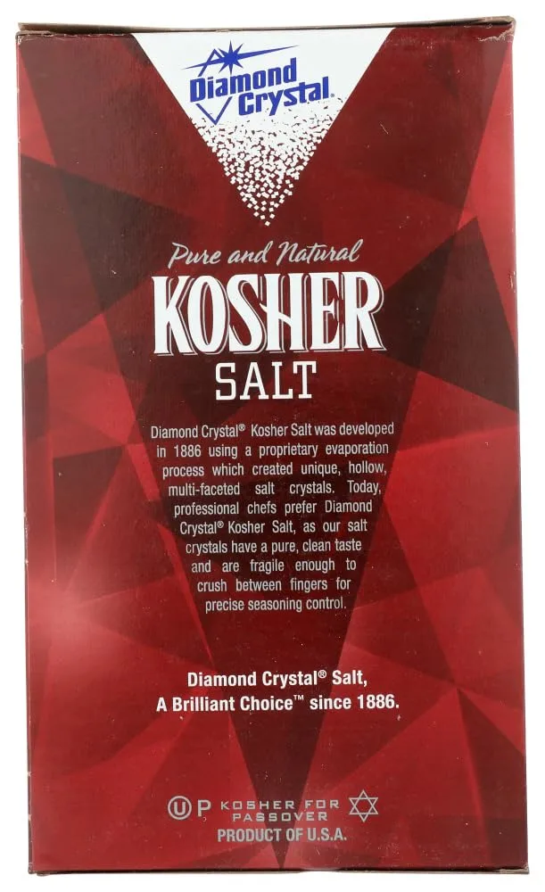 Diamond Crystal Kosher Salt, 3 lbs (Pack of 2)