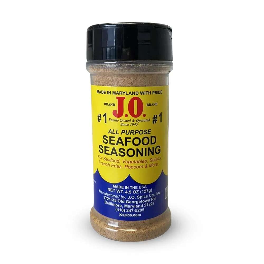 J.O. Spice #1 Seafood seasoning Maryland USA j o 4.5 oz bt