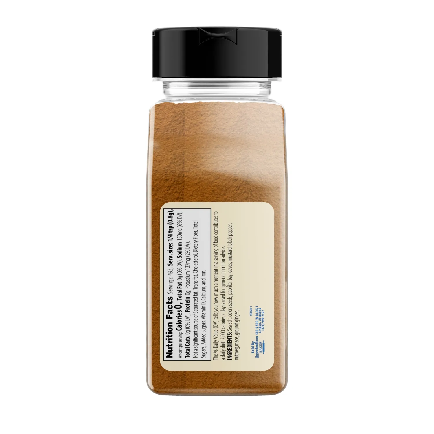 Unpretentious Seafood Seasoning, 2 Cups, Herbs & Spices Blend for Fish, Shrimp, Clams, Crab, Gumbo, & More