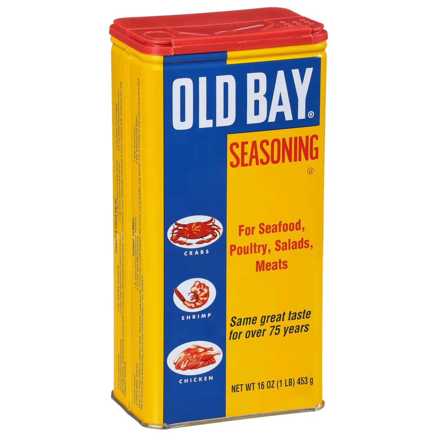 OLD BAY Seasoning, 16 oz - One 16 Ounce Fan-Favorite Tin Can of OLD BAY All-Purpose Seasoning with Unique Blend of 18 Spices and Herbs for Crabs, Shrimp, Poultry, Fries, and More