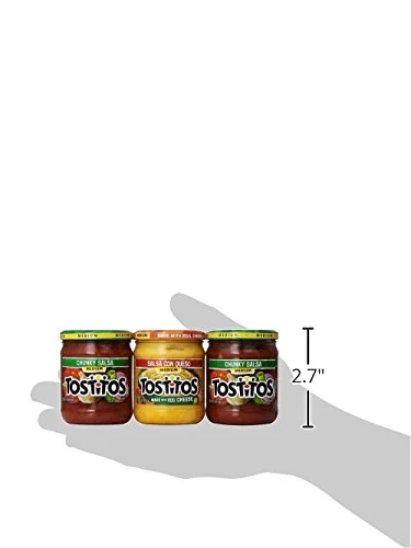 Tostitos Salsa Con Queso Medium, 3 Count