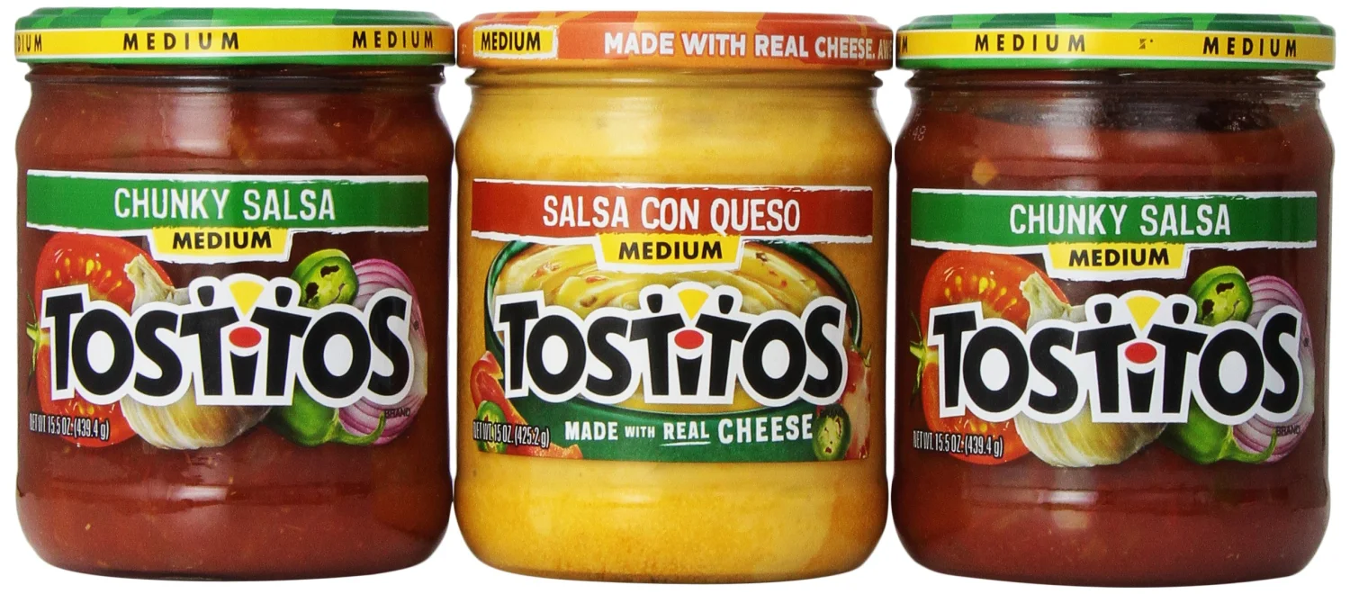 Tostitos Salsa Con Queso Medium, 3 Count
