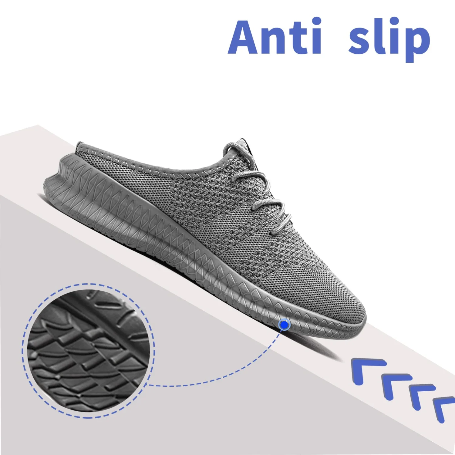 FUJEAK Mens Slippers House Indoor Shoes Backless Slides Bedroom Slip on Comfort Scuff Clog Casual Non Slip Walking Mules